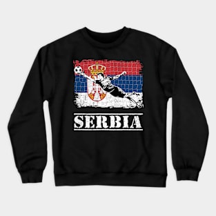 Serbia Soccer Supporter Goalkeeper Shirt Crewneck Sweatshirt